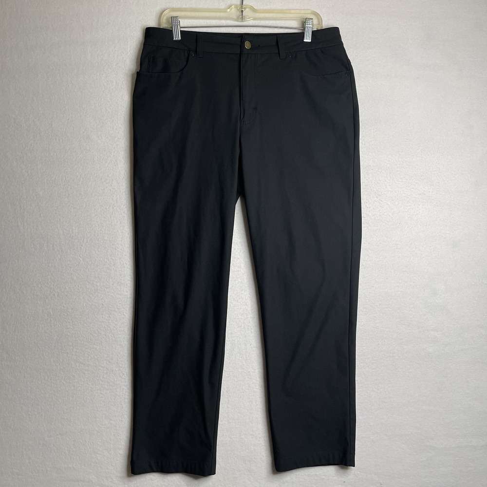 VRST Mens Athletic Fit Limitless 5-Pocket Pants Black 34x28 Stretch Active